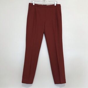 J. Crew Women's Straight Leg Pants in Rust Red 10 TALL 10T​